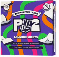 PV2 PVA-Free Laundry Detergent Sheets — Fragrance-Free, 32 Sheets / Up to 64 Loads